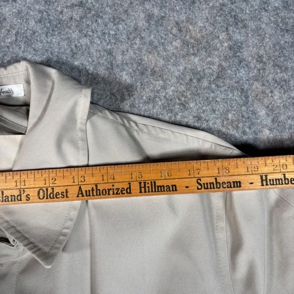Vintage Misty Harbor Trench Coat Mens 40 Short Beige Rain Jacket Zepel Treated